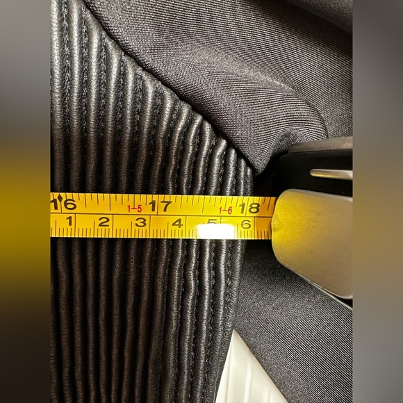 T Tahari Black Leather Jacket for Women - Picture 10 of 12